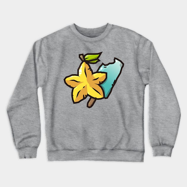 Paopu Fruit and Sea Salt Icecream- Kingdom Hearts Crewneck Sweatshirt by Pajamamas